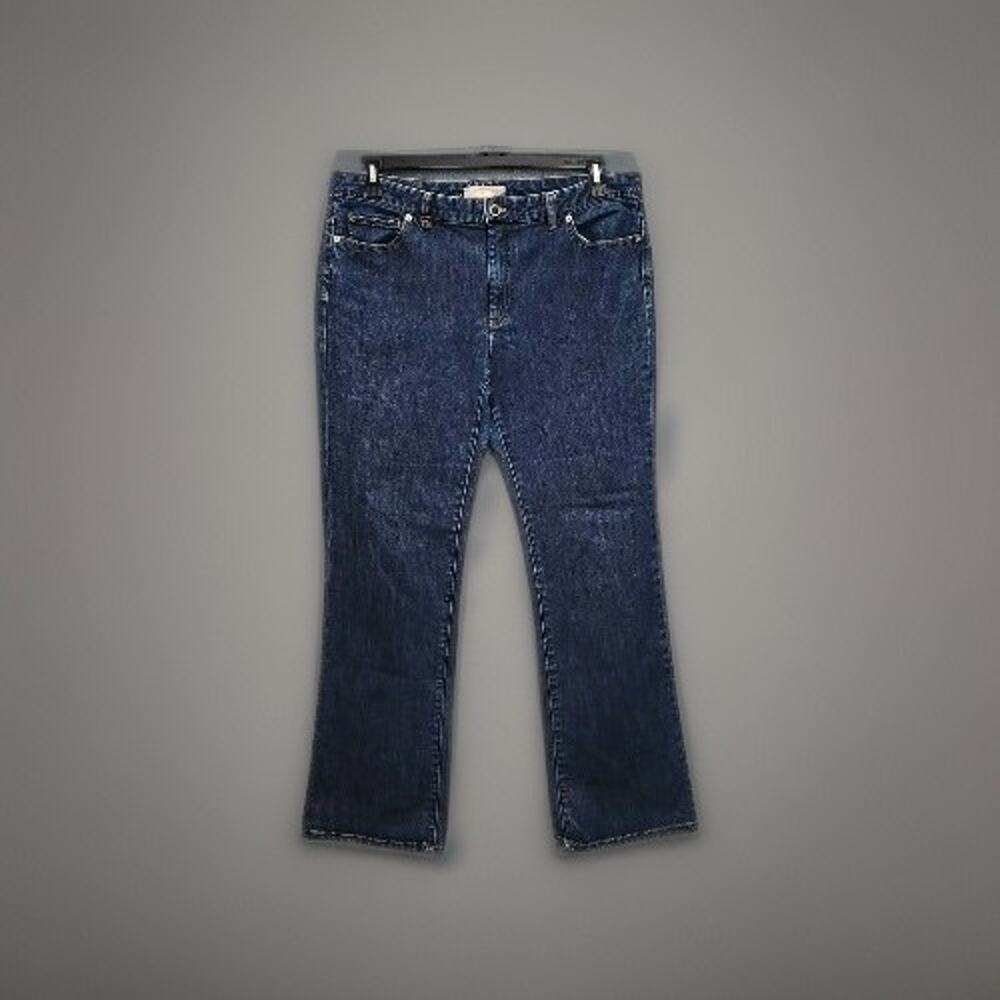 Michael Kors Blue Denim Cotton Straight Fit Jeans Size 14/33x31.5